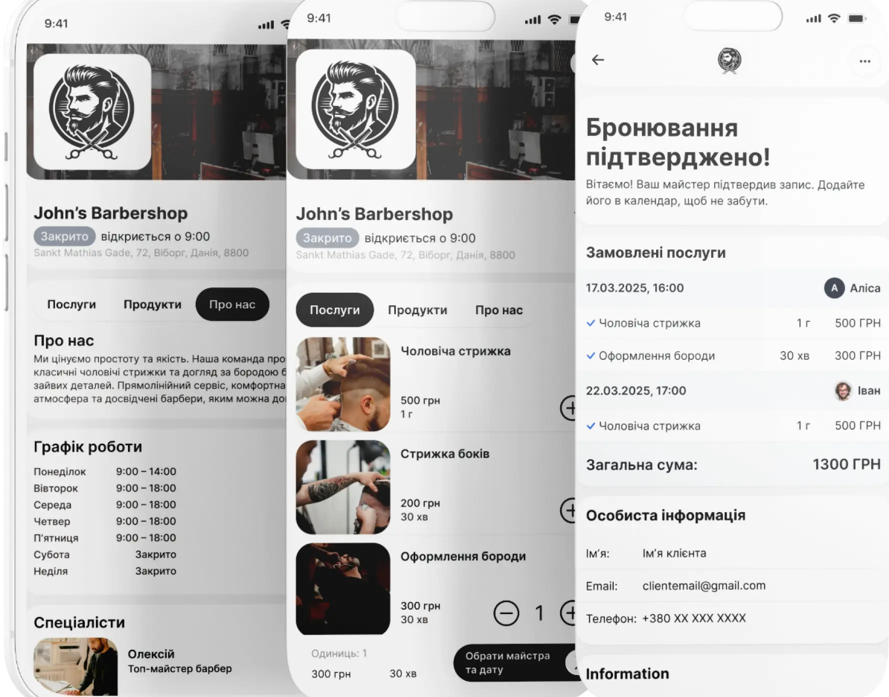 Bee O`clock service details